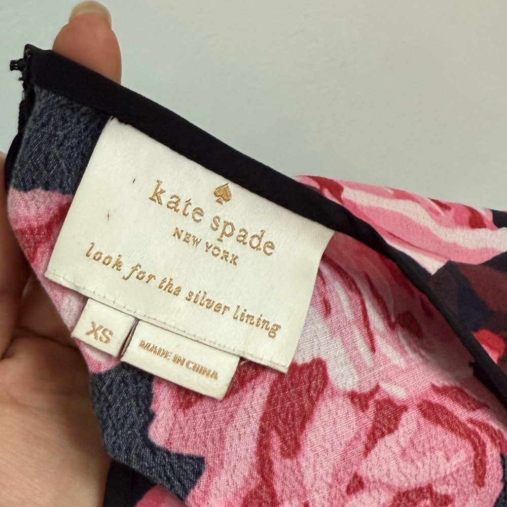KATE SPADE NY ROSA RUFFLE SHIFT Romantic DRESS XS - Picture 8 of 8